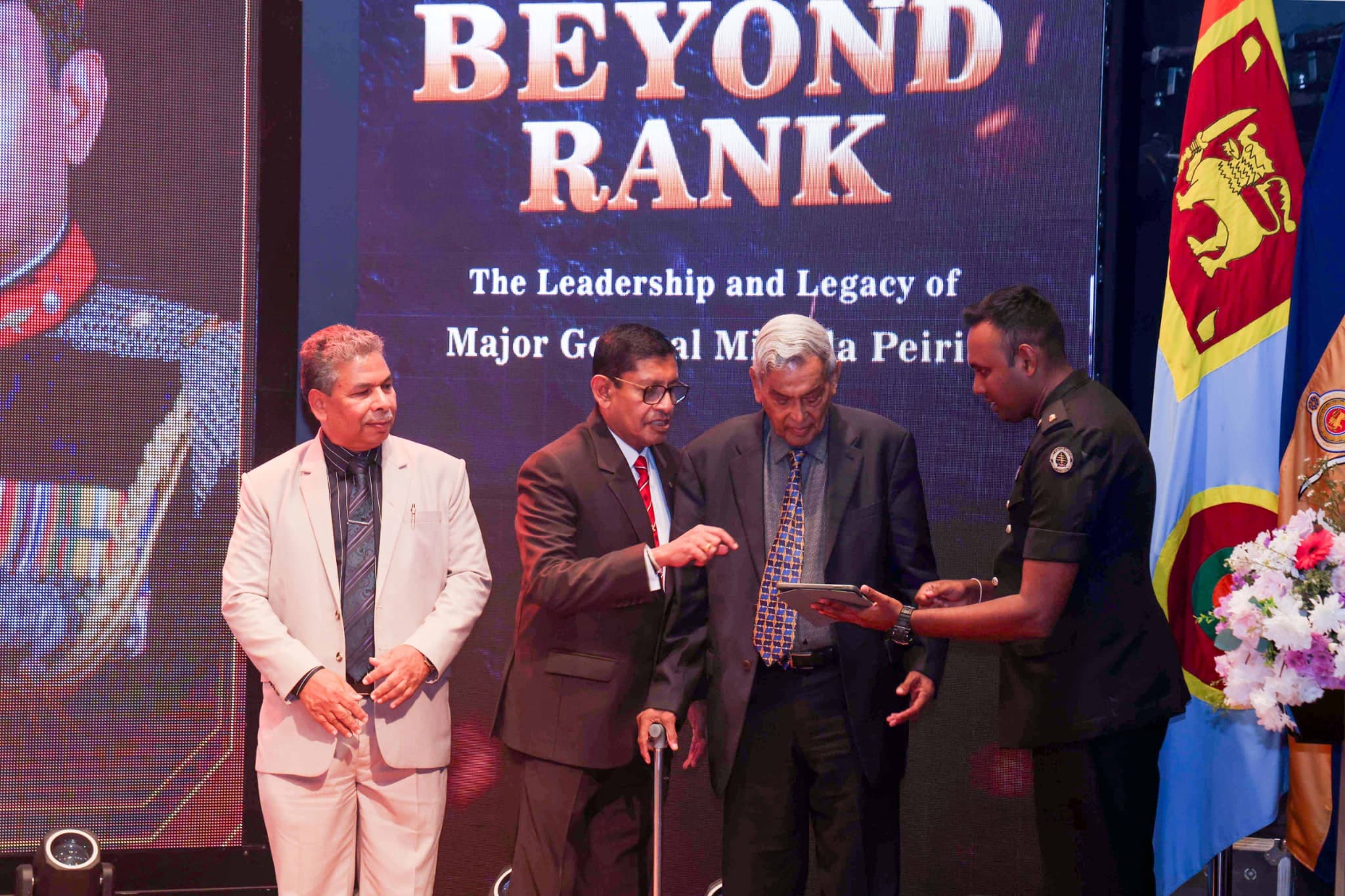 The dedicated Beyond Rank website being formally launched as part of the ceremony.